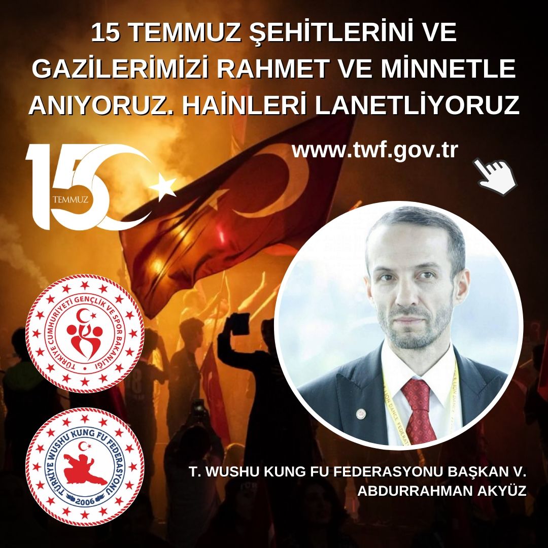 15 Temmuz Şehitlerini ve Gazilerimizi Rahmet ve Minnetle Anıyoruz. Hainleri Lanetliyoruz
