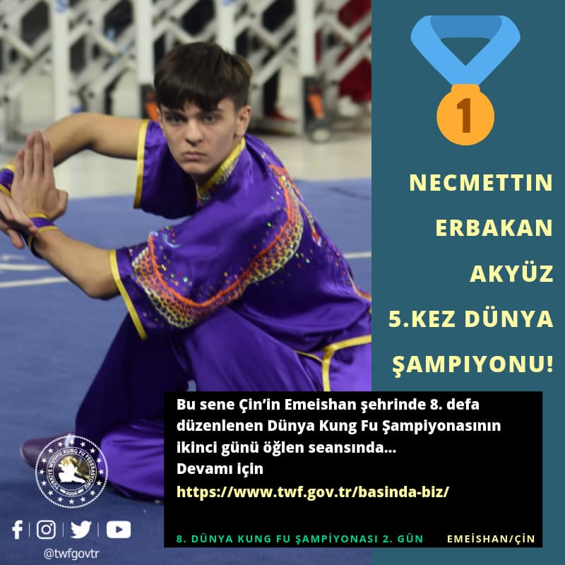 Necmettin Erbakan Akyüz 5.kez Dünya Şampiyonu!