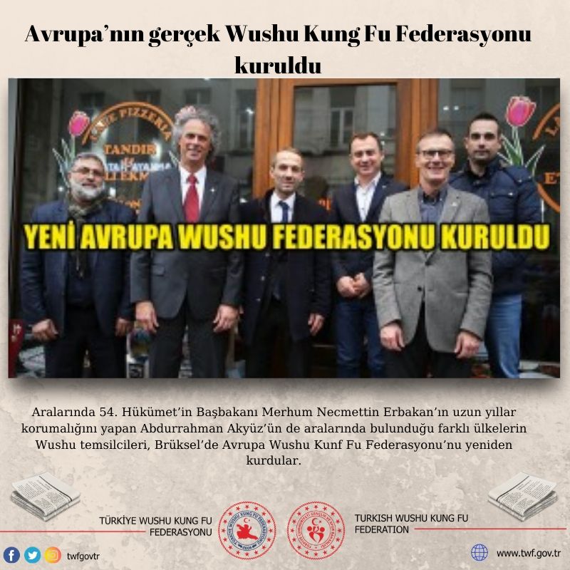 Avrupa’nın gerçek Wushu Kung Fu Federasyonu kuruldu