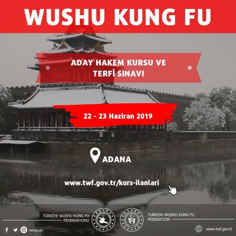 WUSHU KUNG FU ADANA ADAY HAKEM KURSU VE TERFİ SINAVI