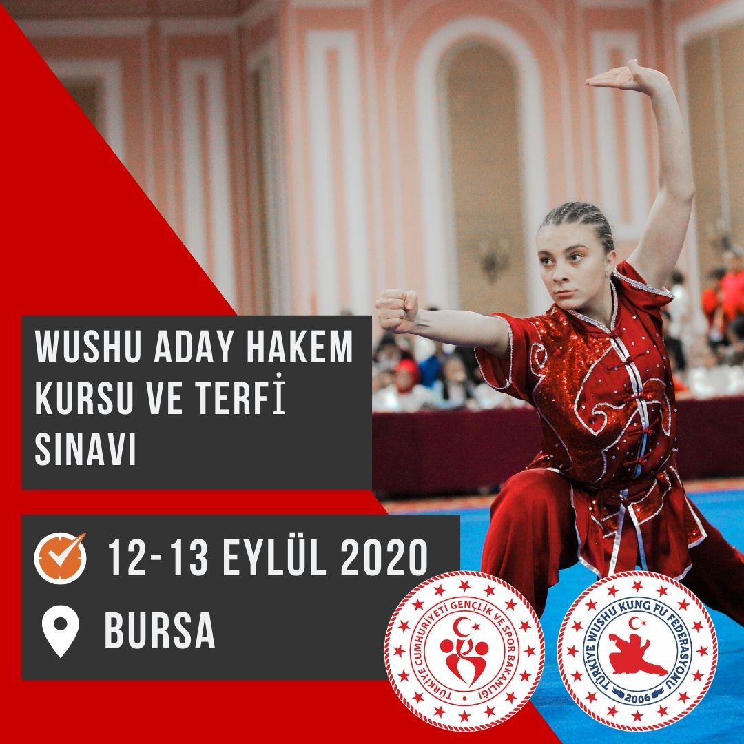 WUSHU ADAY HAKEM KURSU VE TERFİ SINAVI - 12-13 EYLÜL 2020
