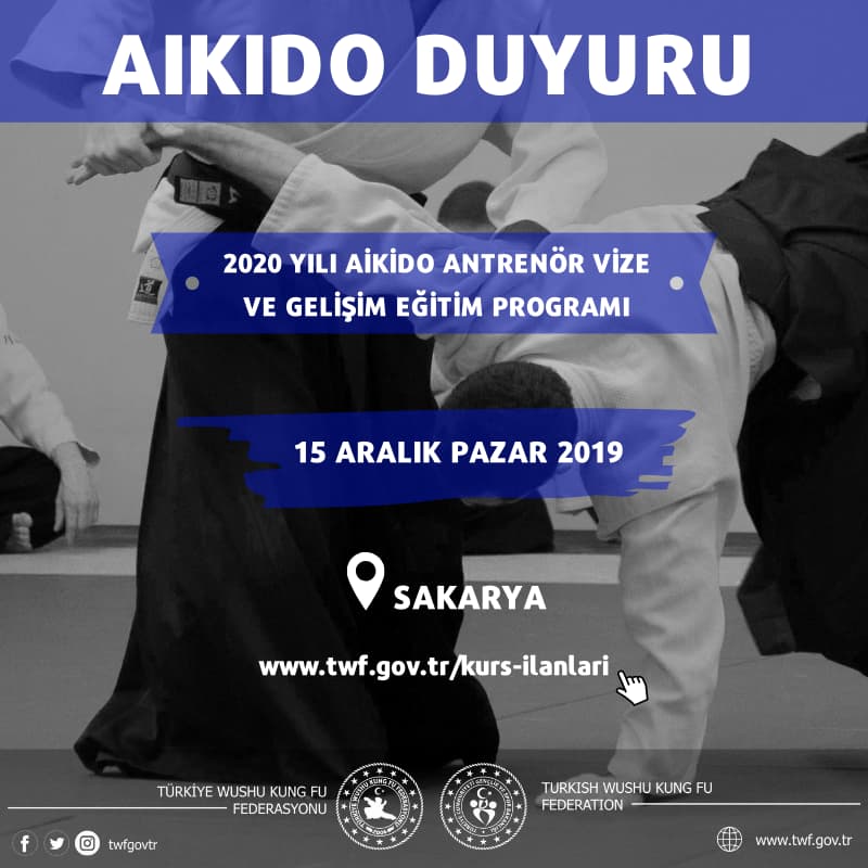 2020 YILI AİKİDO ANTRENÖR VİZE VE GELİŞİM EĞİTİM PROGRAMI