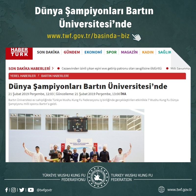 Dünya Şampiyonları Bartın Üniversitesi’nde