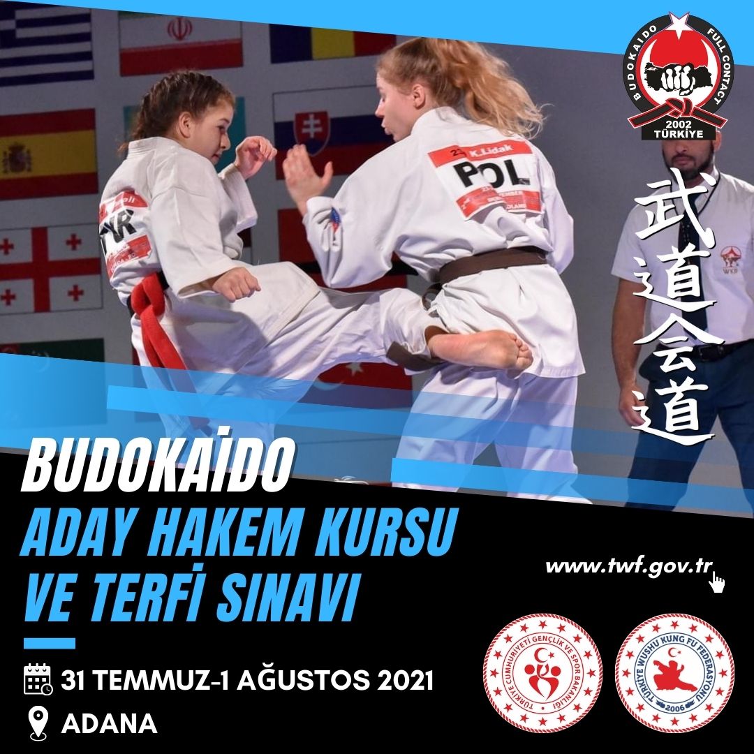 BUDOKAİDO ADAY HAKEM KURSU VE TERFİ SINAVI / 31 TEMMUZ-1 AĞUSTOS 2021 / ADANA