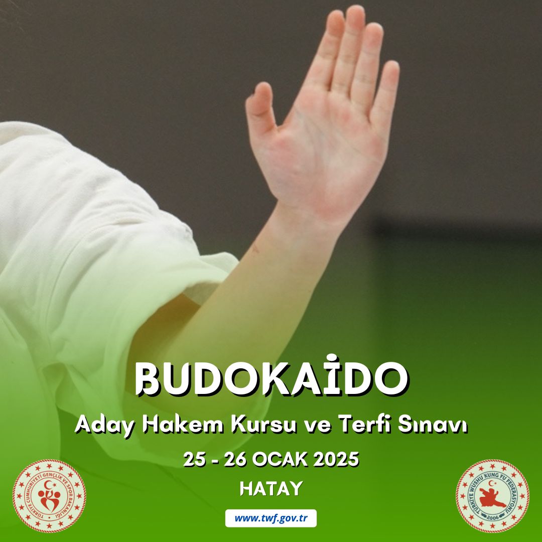 BUDOKAİDO ADAY HAKEM KURSU VE TERFİ SINAVI / 25-26 OCAK 2025 / HATAY