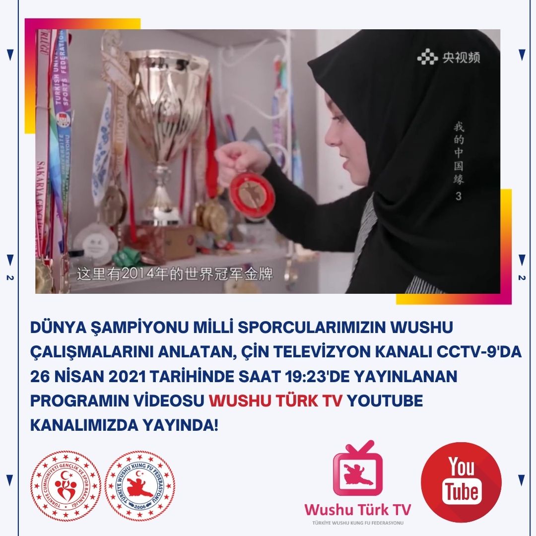 Dünya Şampiyonu Sporcularımız Çin televizyon kanalı CCTV-9'da