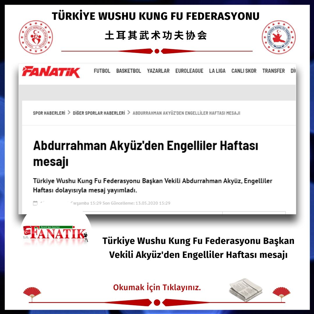 Fanatik Gazetesi: Abdurrahman Akyüz'den Engelliler Haftası mesajı