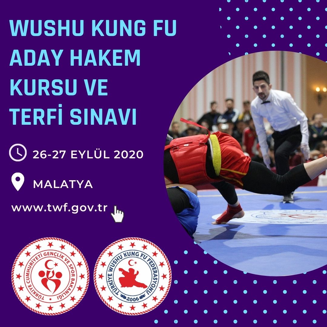 WUSHU ADAY HAKEM KURSU VE TERFİ SINAVI - 26-27 EYLÜL 2020