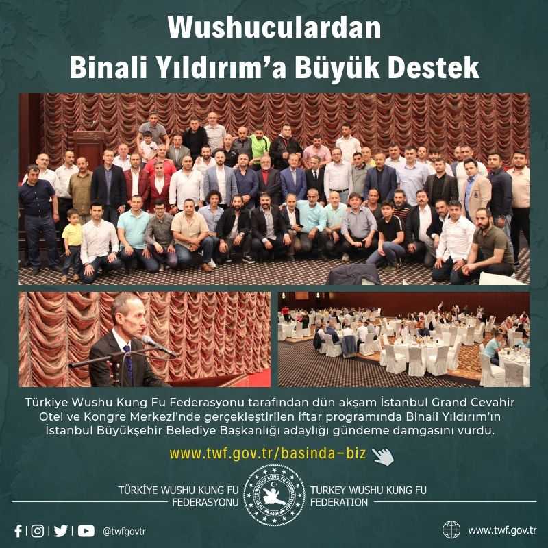 Wushuculardan Binali Yıldırım’a Büyük Destek