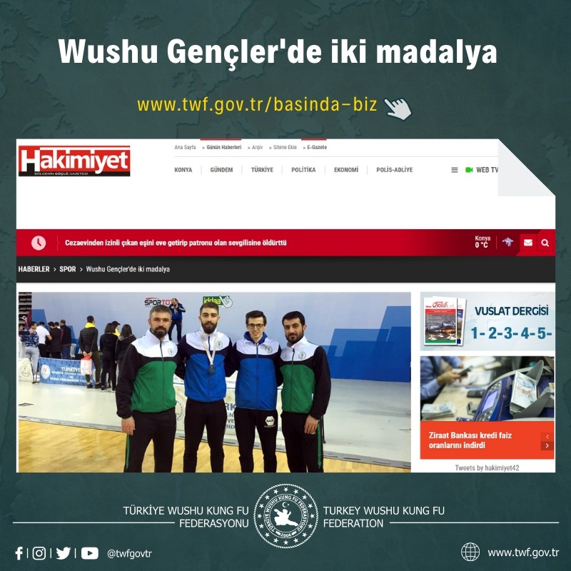 Wushu Gençler'de iki madalya