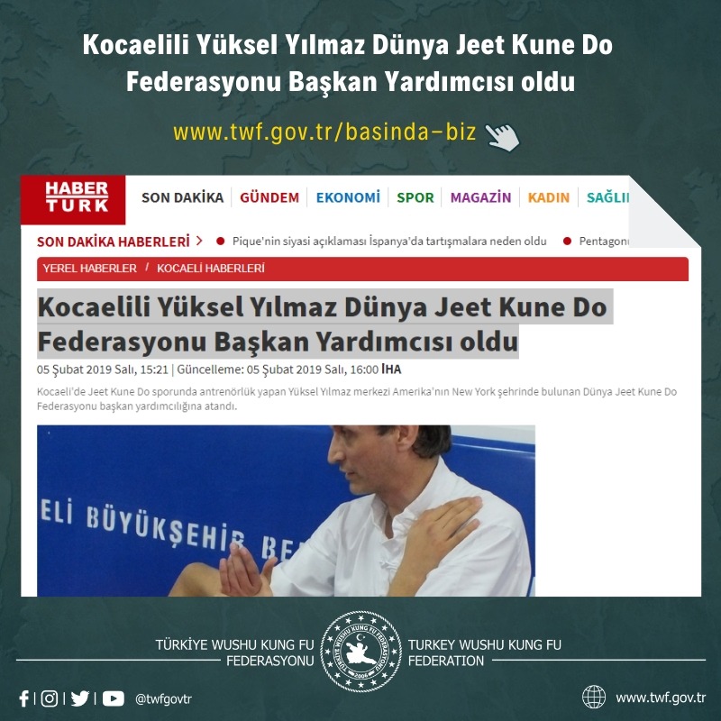 Kocaelili Yüksel Yılmaz Dünya Jeet Kune Do Federasyonu Başkan Yardımcısı oldu