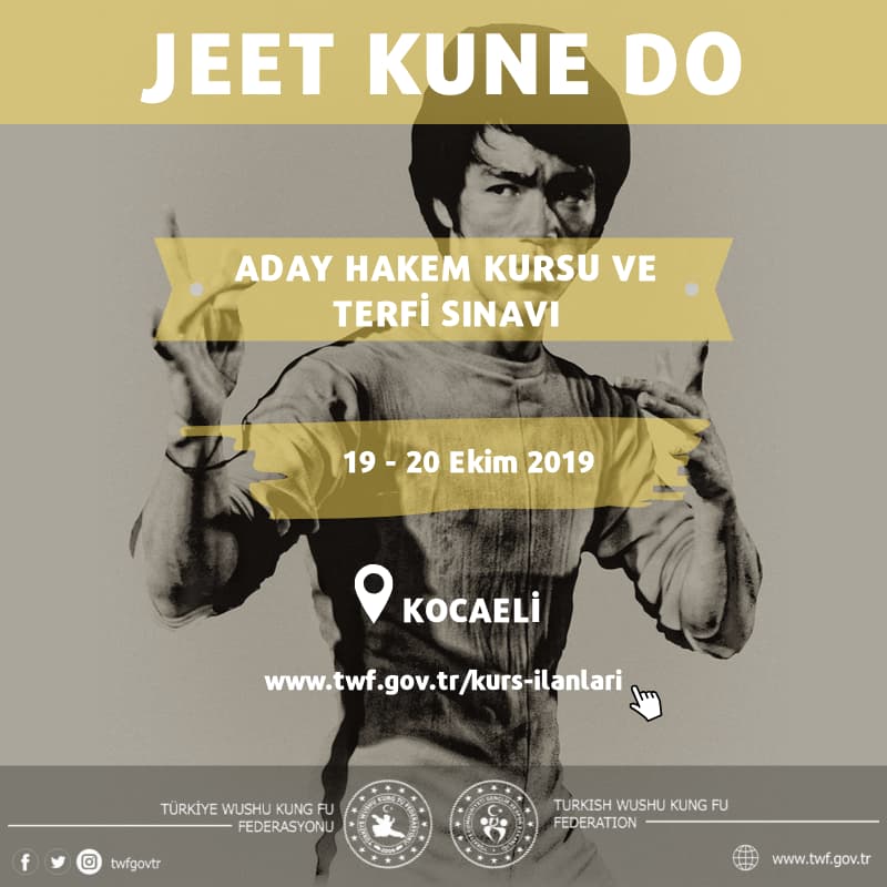 JEET KUNE DO ADAY HAKEM KURSU VE TERFİ SINAVI 19-20 EKİM 2019