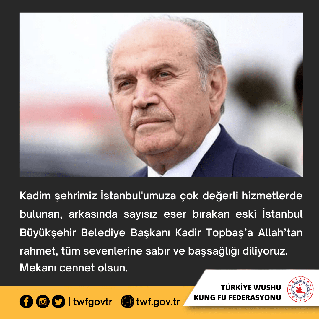 Kadir Topbaş Taziye Mesajı