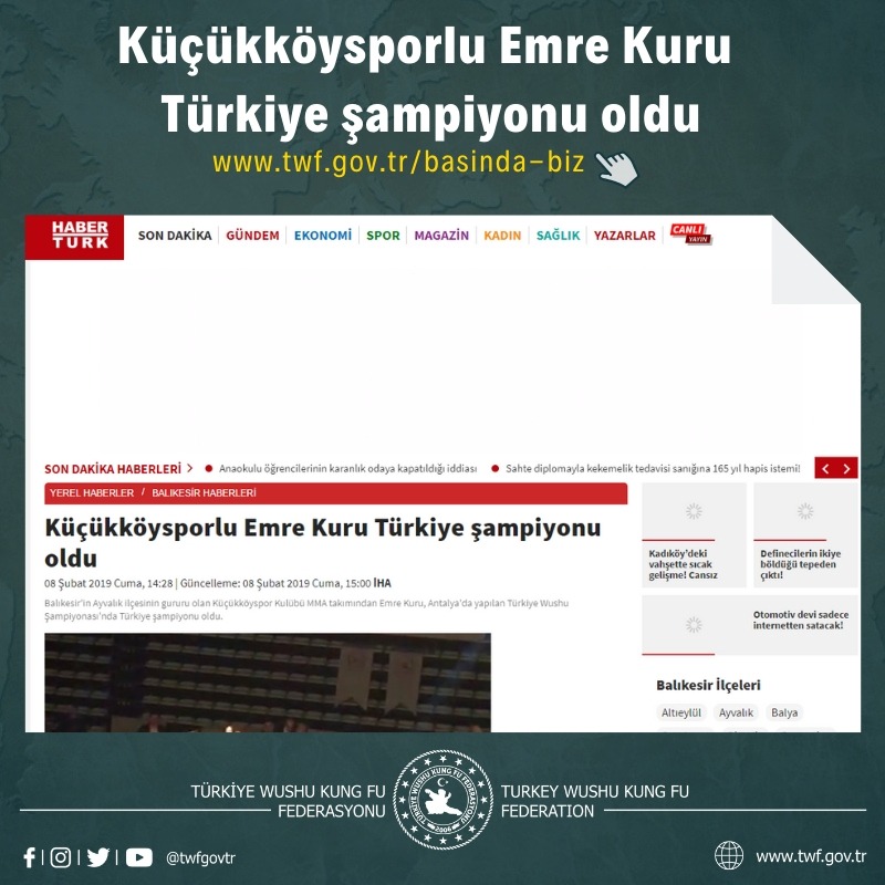 Küçükköysporlu Emre Kuru Türkiye şampiyonu oldu