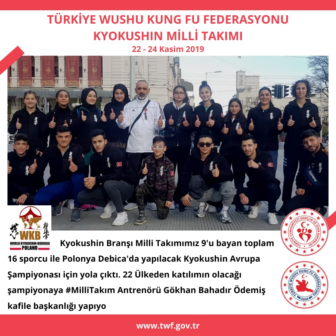 Kyokushin Branşı Milli Takımımız Avrupa Şampiyonası için yola çıktı.