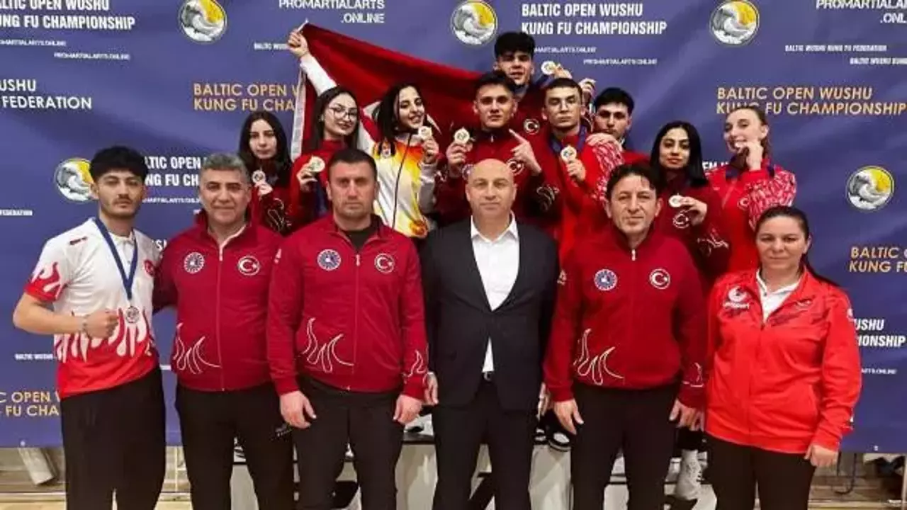 Wushu Kung Fu Baltık Açık Şampiyonası'nda 10 madalya kazandık