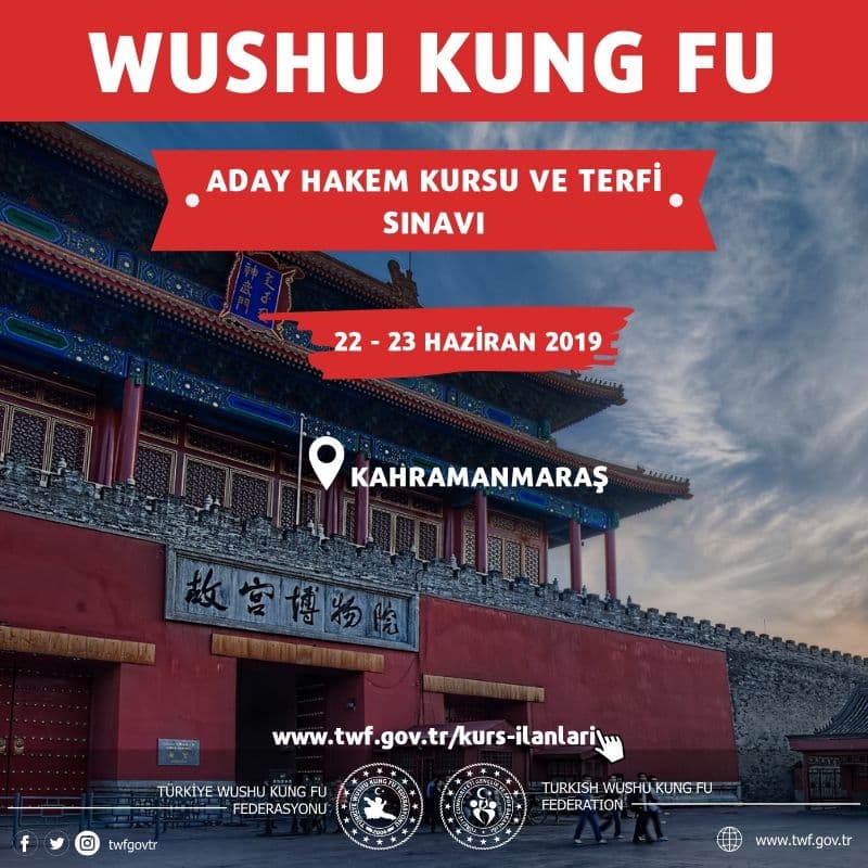 WUSHU KUNG FU KAHRAMANMARAŞ ADAY HAKEM KURSU VE TERFİ SINAVI