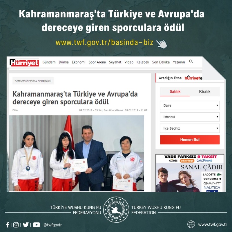 Kahramanmaraş'ta Türkiye ve Avrupa'da dereceye giren sporculara ödül