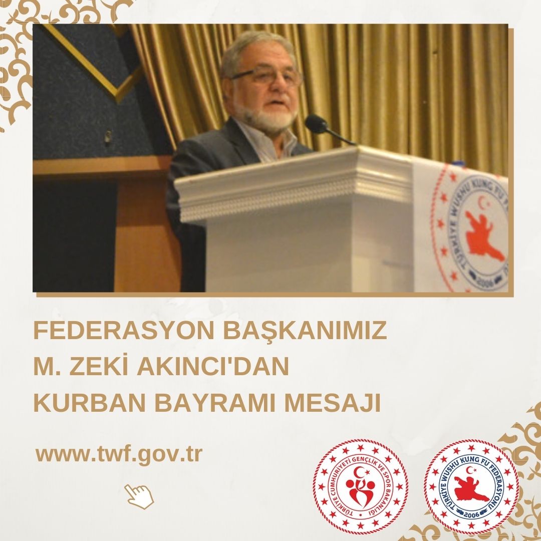 Federasyon Başkanımız M. Zeki Akıncı'dan Kurban Bayramı Mesajı