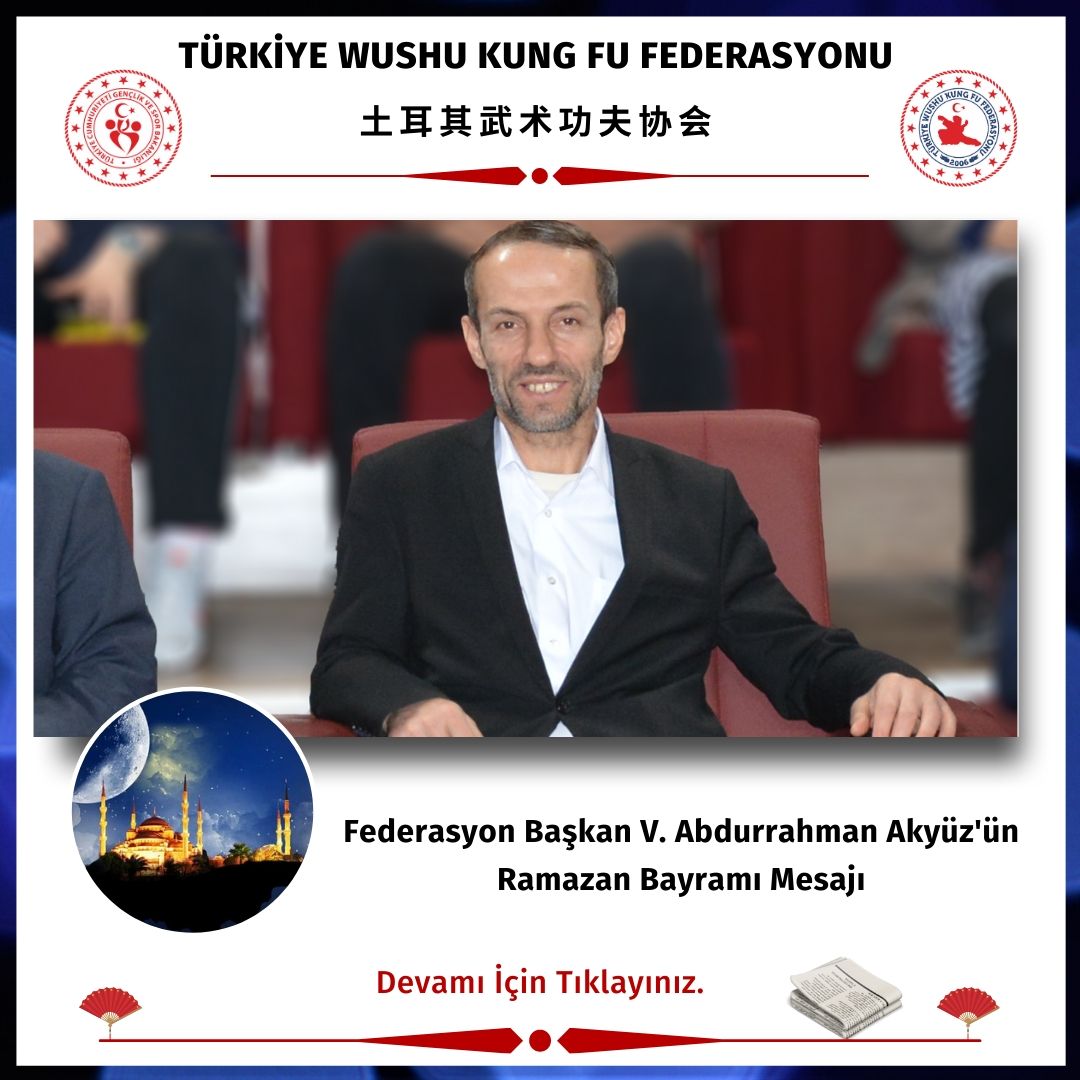 Federasyon Başkan V. Abdurrahman Akyüz'ün Ramazan Bayramı Mesajı