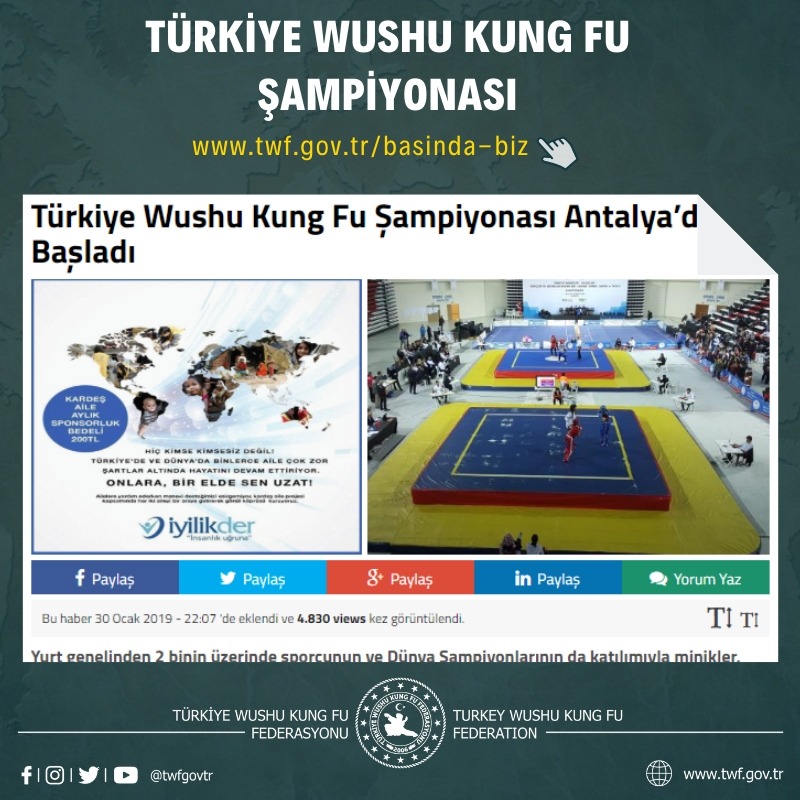 Türkiye Wushu Kung Fu Şampiyonası Antalya’da Başladı