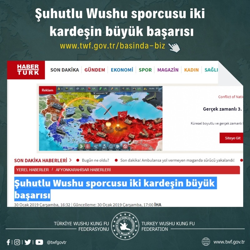 Şuhutlu Wushu sporcusu iki kardeşin büyük başarısı