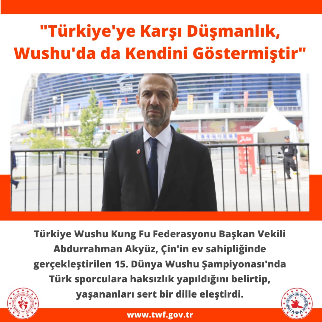 "Türkiye'ye Karşı Düşmanlık, Wushu'da da Kendini Göstermiştir"