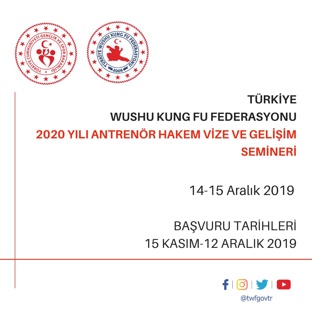 2020 YILI ANTRENÖR HAKEM VİZE VE GELİŞİM SEMİNERİ
