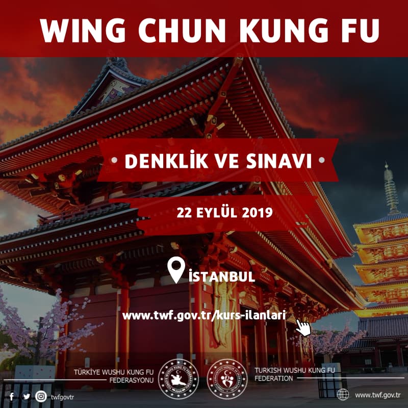 WİNG CHUN KUNG FU DENKLİĞİ VE SINAVI - EYLÜL 2019 - İSTANBUL