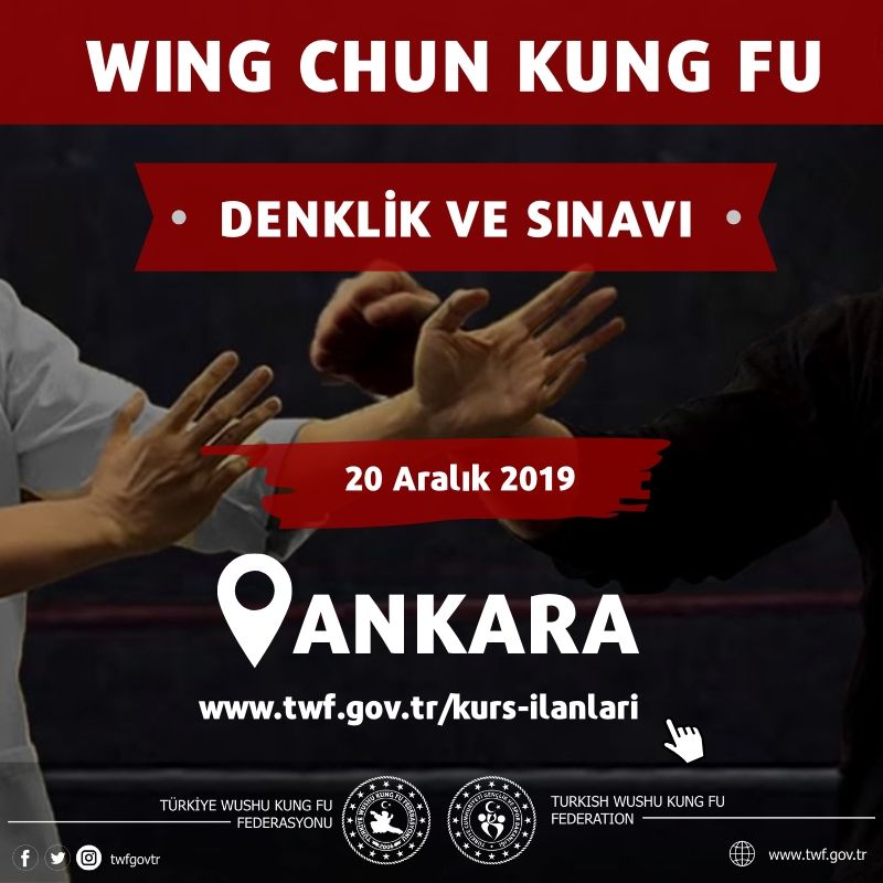 WİNG CHUN KUNG FU DENKLİĞİ VE SINAVI 20 ARALIK 2019 ANKARA