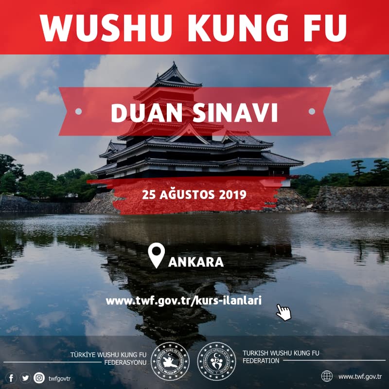 WUSHU KUNG FU DUAN SINAVI - AĞUSTOS 2019