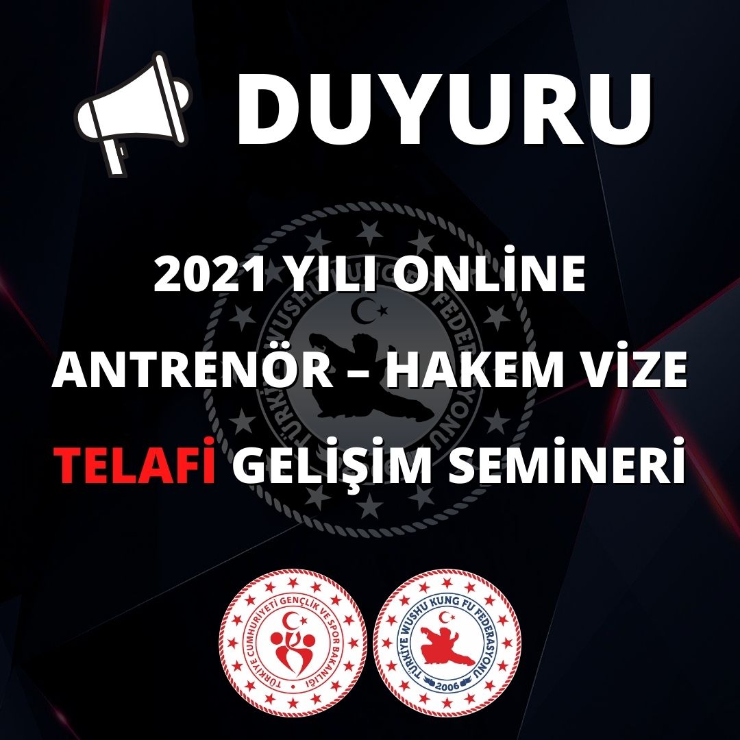 2021 YILI ONLİNE ANTRENÖR - HAKEM VİZE TELAFİ VE GELİŞİM SEMİNERİ