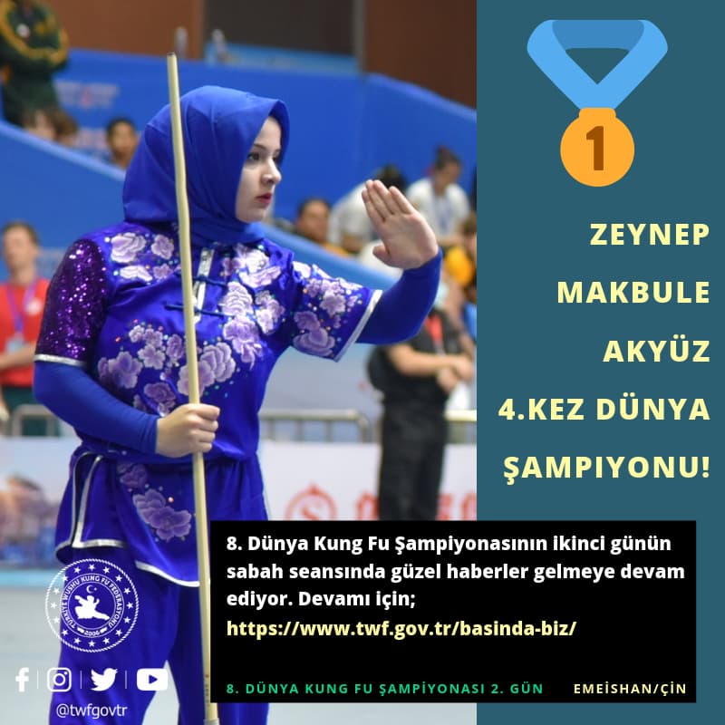 Zeynep Makbule Akyüz 4.kez Dünya Şampiyonu!